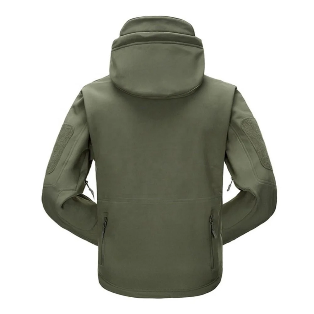 
Quality full Zip Polyester Knit Soft Shell Jacket 