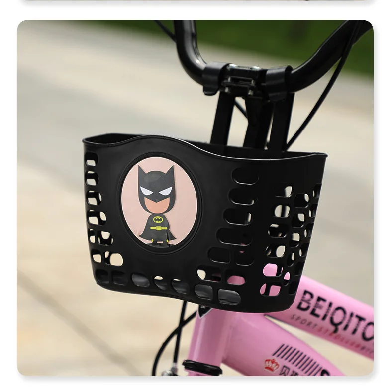 Popular Kids adult Bike Plastic Basket quick release removable  Children Bicycle Parts Front Rear Basket Bicycle Basket