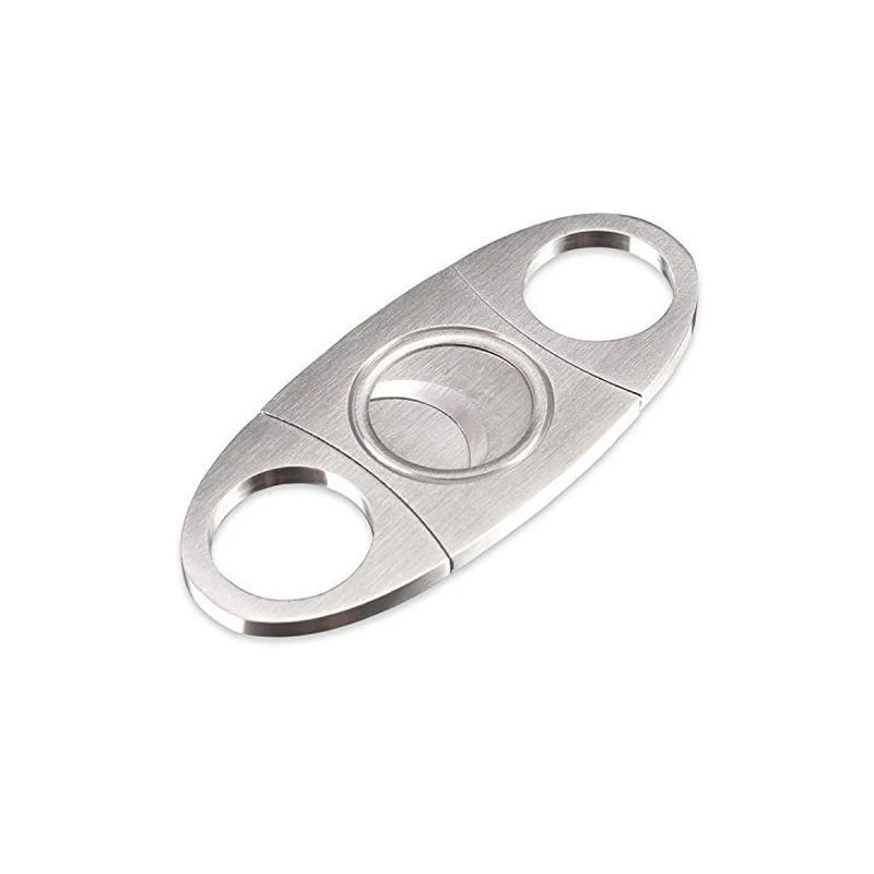 
Factory supply directly,Oval Stainlless Steel Cigar Cutter ,Double blades, Promotion gifts 