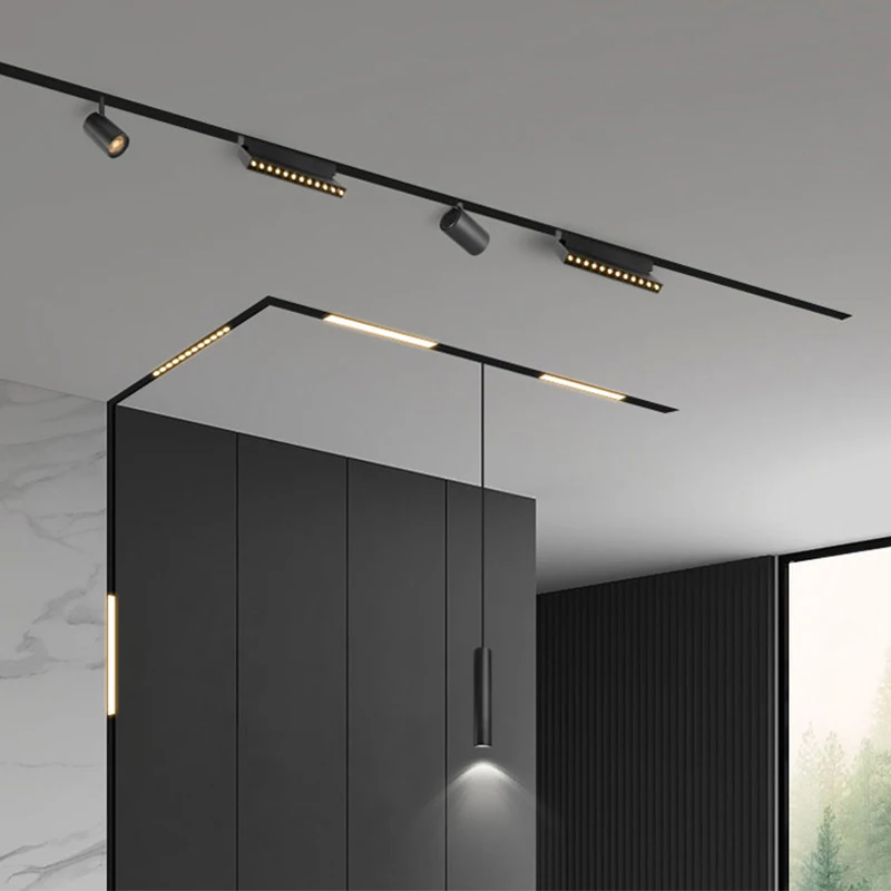 KESHUO factory wholesale 48V10W3000K 4000K 5000K can be customized ultra-thin magnetic suction system LED magnetic grille light