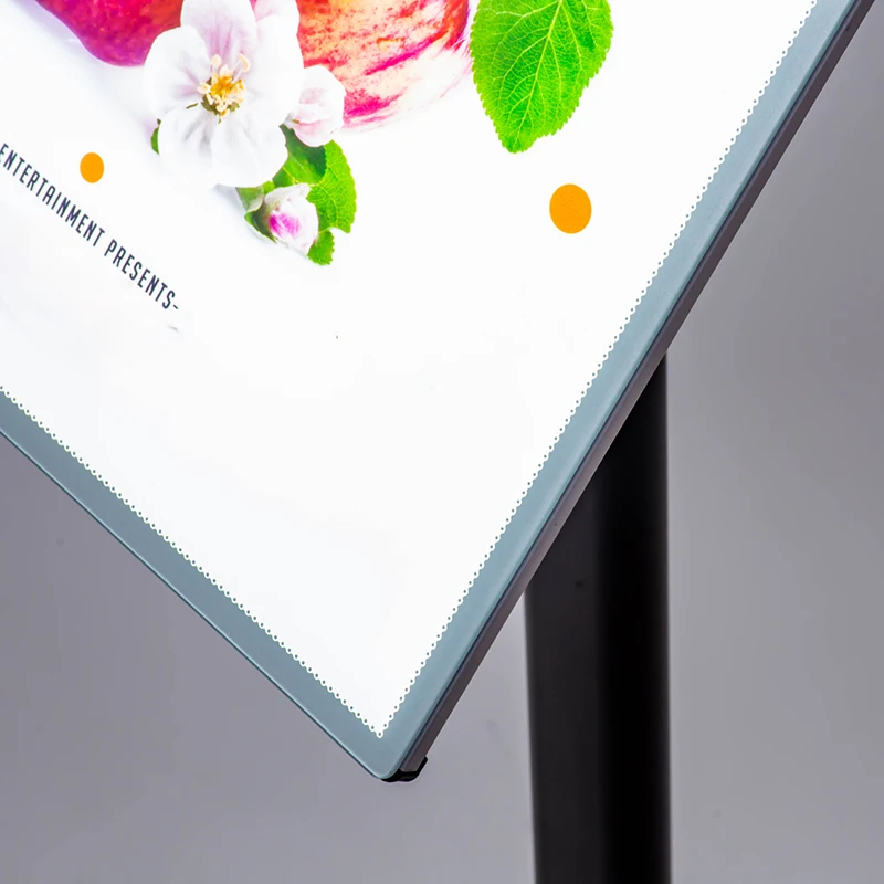 menu board stand led poster display stand aluminum poster display stand