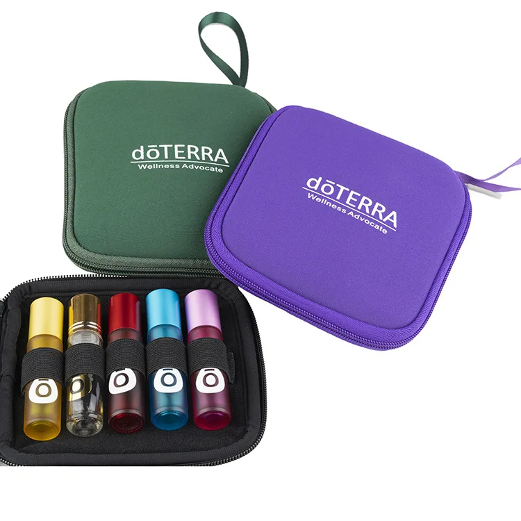 
Makeup liquid storage 10ml 10 bottles portable travel hard EVA storage essential Oil bag 