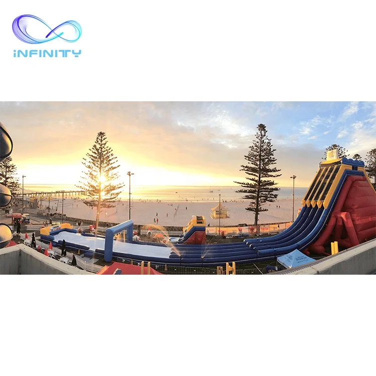 Outdoor large inflatable water slides industrial water slide inflat tunnel water slide for sale