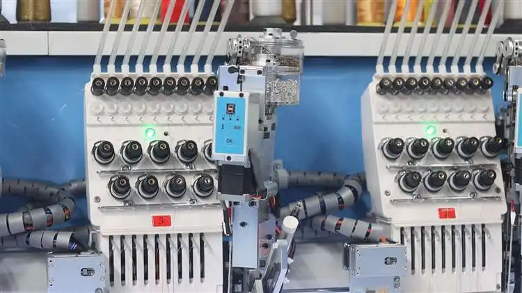 Factory Made Hot Products Maya Multi-head Computer Embroidery Machine Hat T-shirt Flat Embroidery