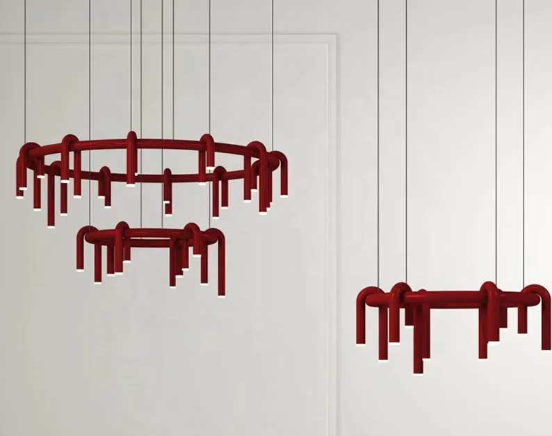 Luxury Modern Sputnik Chandelier Light Multiple Rod Wrought Iron Ceiling pendant Lights for Living Room