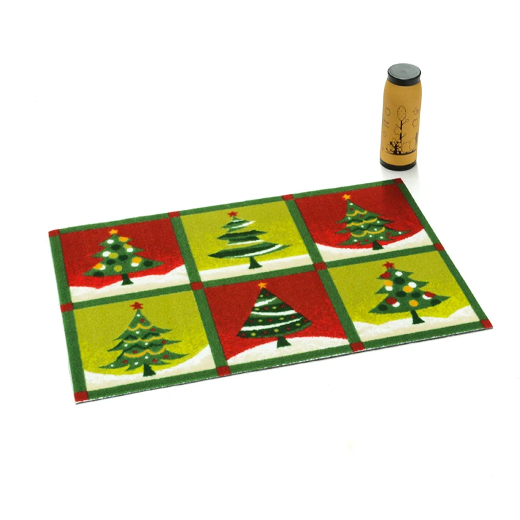 
Wholesale on sale PET backing non slip home use floor nonwoven customize print door mat 