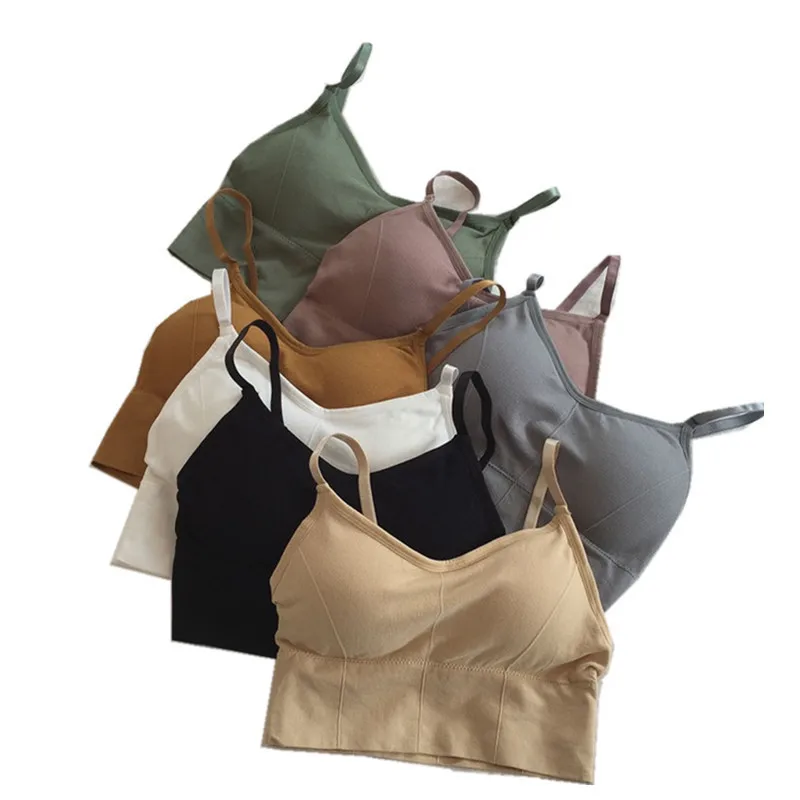 Seamless Suspender Beautiful Back Bra Wrapping Wireless Bra Sports Bras