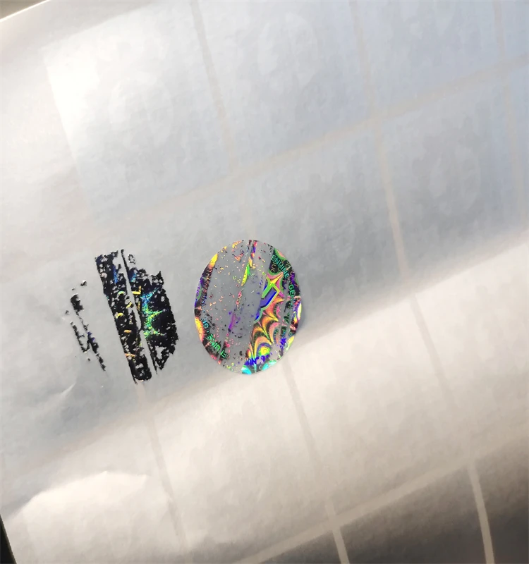 3d Holographic Package Seal Laser Sticker Hologram Sticker Label