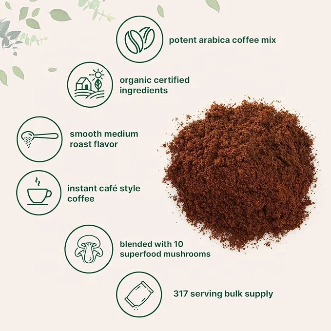 Rainwood Coffee Instant Powder Private Label MCT Oil Powder Collagen Keto Coffee Powder
