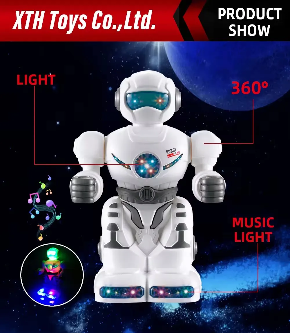 Hot Selling Smart Robot Toys Intelligent Music And Light Robot Education Robot For Kids Early Education