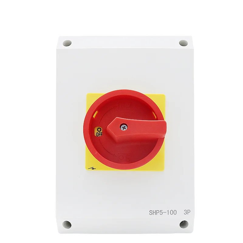 Переключатель электрического разрыва нагрузки 100 Amp 3P D12, переключатель нагрузки закрытого типа