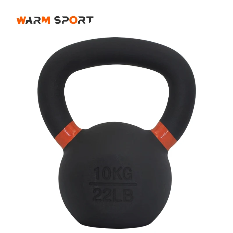 Factory Gym Home Workout Equipment Weight lifting 4-32 KG Colorful Painted Powder Coated Cast Iron Kettlebell