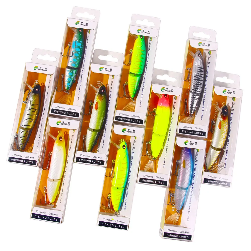 10pcs/set 12CM-15.5G-6#Hook Jointed Fishing Lure Fishing Bait