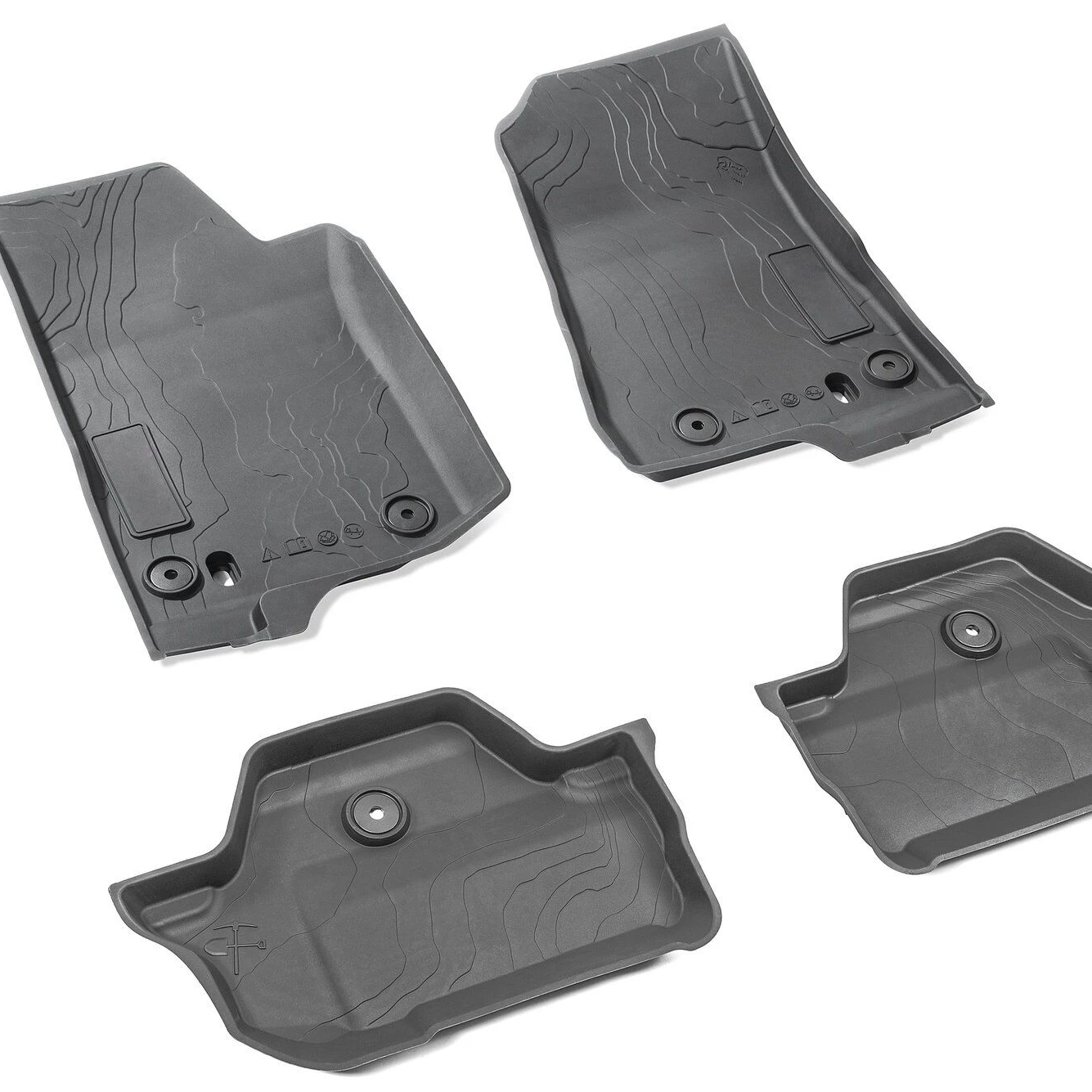 Floor Mats for Jeep Wrangler JL 2018-2021 All-Weather Cargo Liner Trunk Without Subwoofer All Weather Floor Liners & Trunk Mats