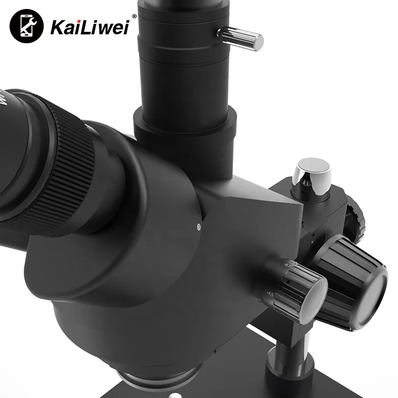 Лучший Тринокулярный стереомикроскоп 7-45X с непрерывным увеличением и светодиодной подсветкой, инструмент для пайки печатных плат, микроскоп для наблюдения за минералами