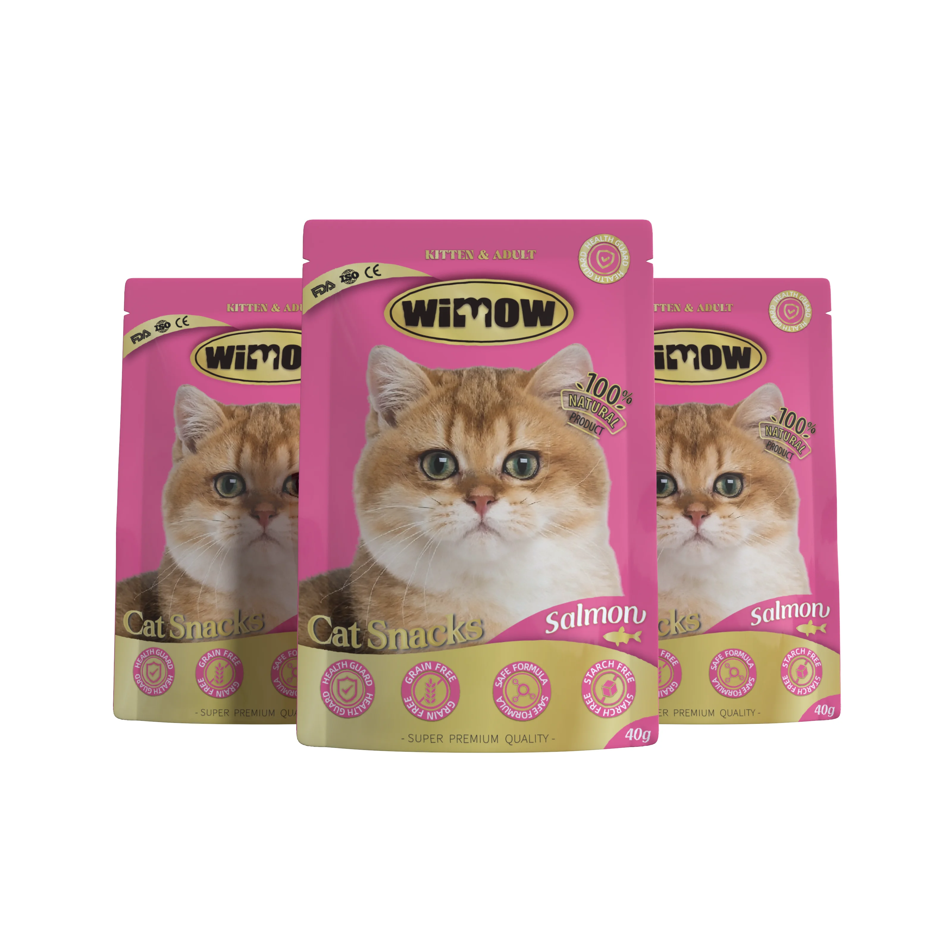 Factory Wholesale Price 85g Pouch Pet Cats Snacks Treats Cat Wet Food Customized High Protein Premium High Nutrition Staple Food