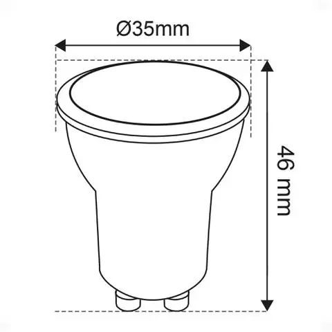 Mini Gu10 Dim To Warm Spot Lamp 3.5W Led Bulbs Indoor Ceiling Spotlight For Home