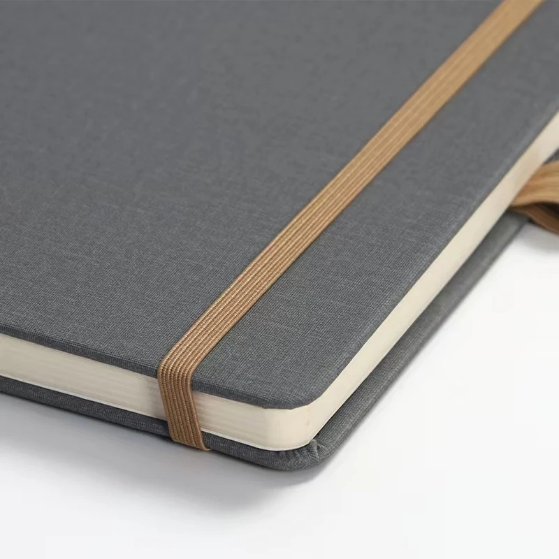 Customized logo stationery notebook gift A5 diary planner with elastic band for promotion