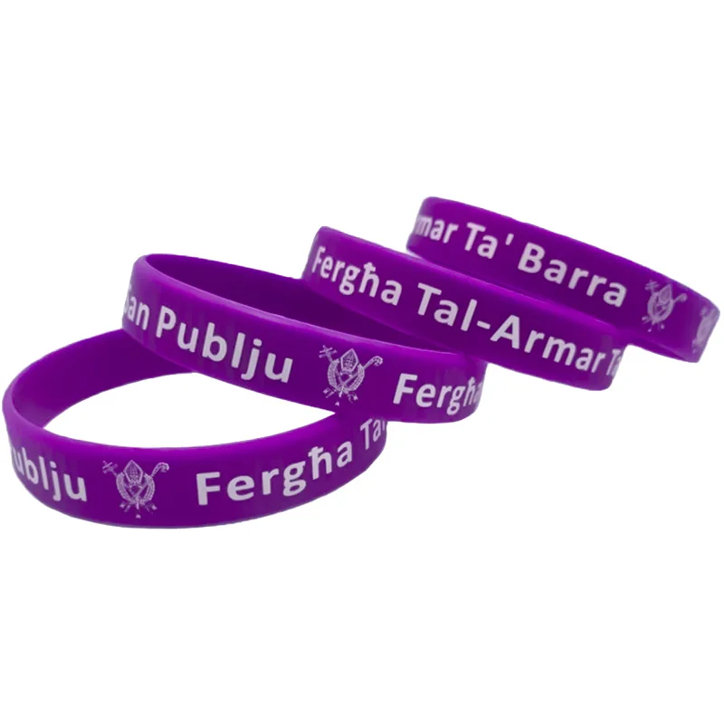 Customizable Eco-friendly Silicon Wristbands Personalized Promotional Rubber Silicone Bracelets for Events With Custom Logo
