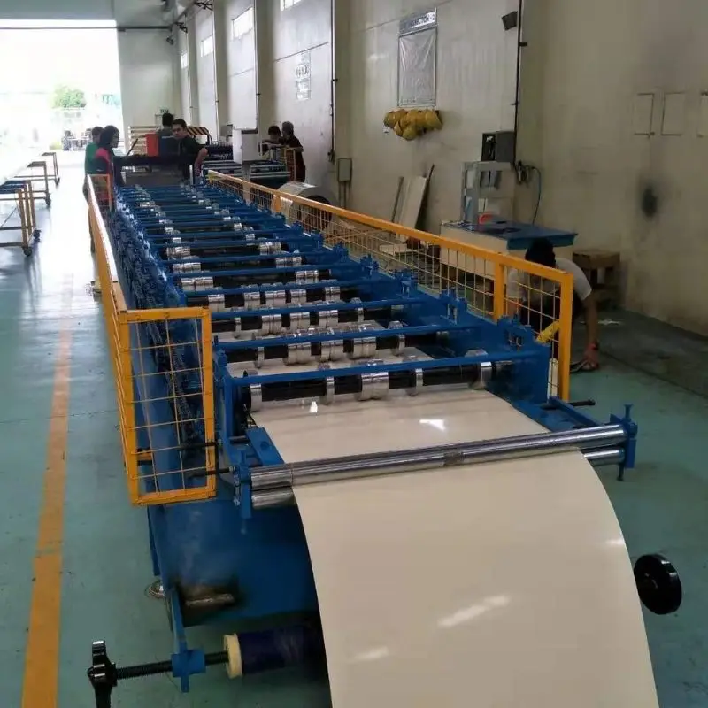 Galvanized Steel Selflock America Hot Sale Boltless Fascia Standing Seam Roll Forming Machine