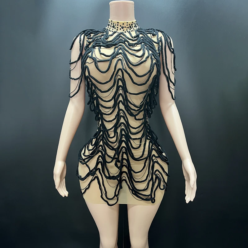 Novance Y3968-C женские наряды для вечеринки черные сексуальные привлекательные девушек популярное новое Клубное платье роскошные праздничные костюмы в стиле ампир на день рождения