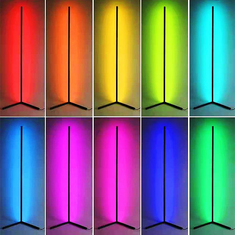 Светодиодная Подставка Штатив углу напольная лампа Rgb пульт дистанционного управления современный скандинавский 125 см стоя Многоцветный роскошные светящиеся окружающего