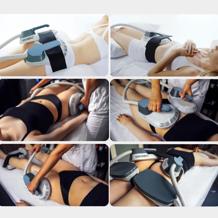 High intensity electromagnetic ems sculpting hiemt machine ems 4 handles body sculpting building muscle HIEMT