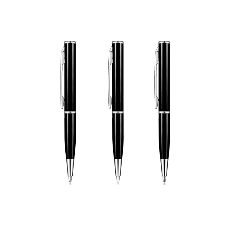 Mini Metal Pens Rotatable Miniature Pen Small Pocket Size Pens Signature