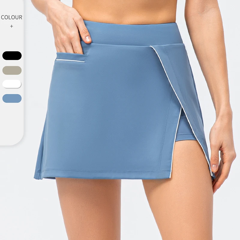 Womens Tennis Skort Custom Badminton Uniform Wear Tennis Skirt Short Black Flair Tennis Skirt Sporty Outfit