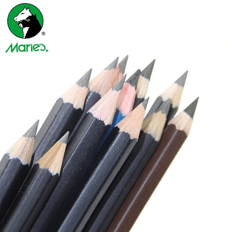 Карандаш Maries для черных скетчей профессиональный карандаш рисования HB 2H B 2B 3B 4B 5B 6B 7B 8B 10B 12B 14B художественные канцелярские принадлежности