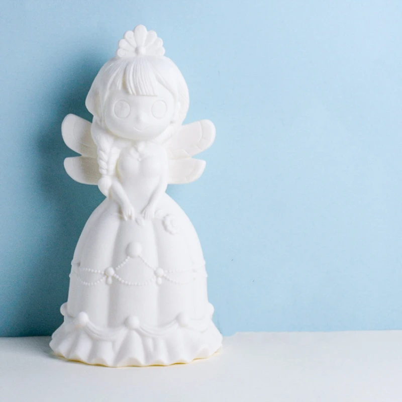 Creative Gift DIY Handmade Fashion 125 Styles Mini Fluid Bear Series Painting New Style White Embryo Toys For Kids Art Decor