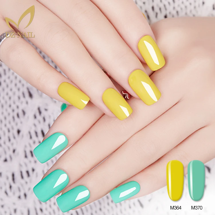 Perfect Private label glitter yellow color uv gel nail products uv led organic gel nail polish