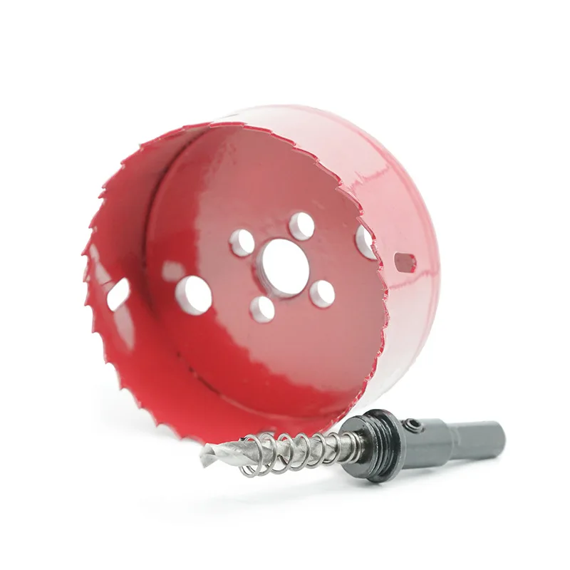 Bi-Metal Hole Saw Drill Bit HSS Hole Cutter with Arbor for Wood and Metal