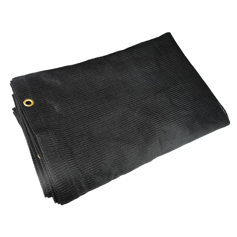 Heavy Duty Black Mesh Tarps Net For Dump Truck Tarp Sun Light Blockage and Garden