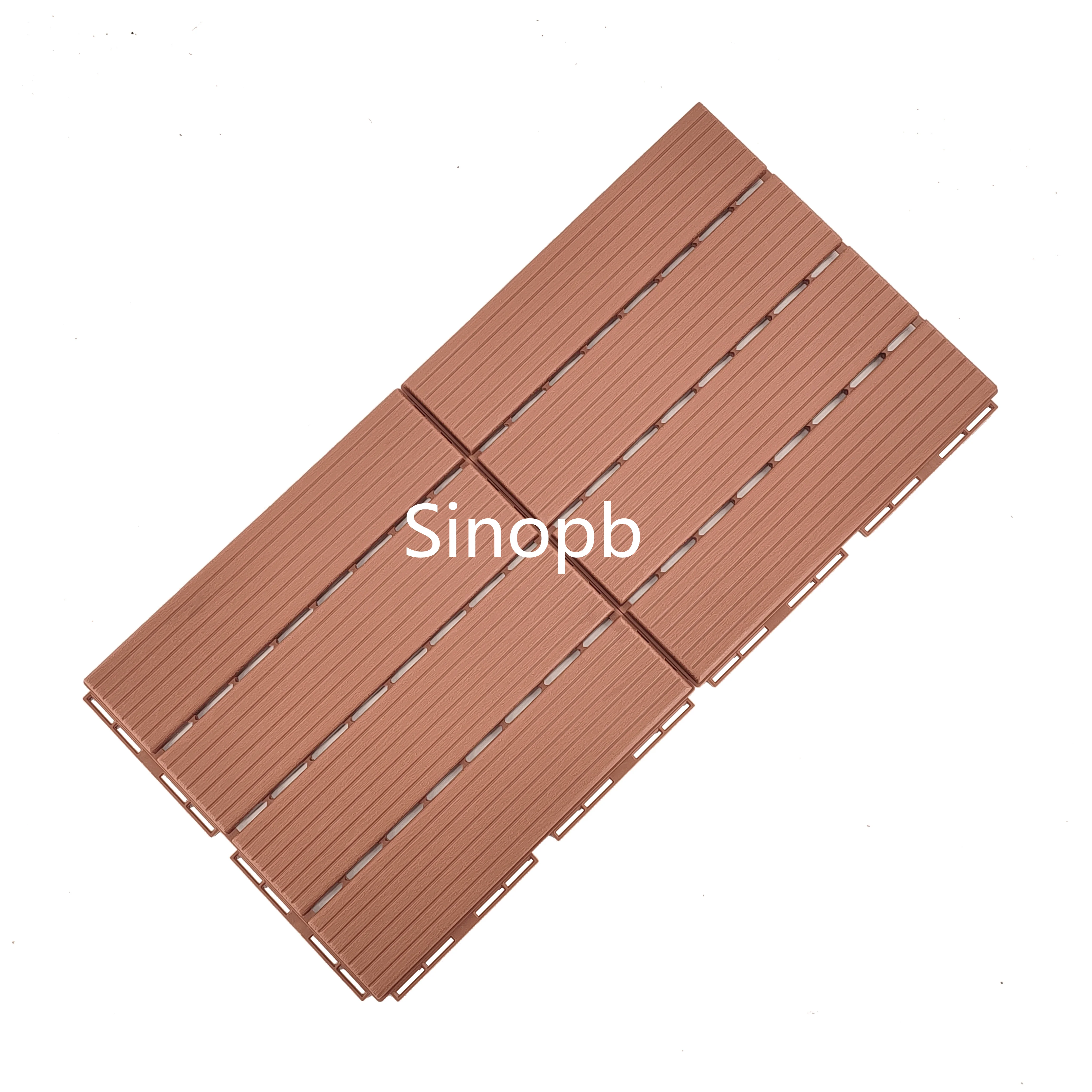 Parquet WPC flooring durable interlock deck boards for yard