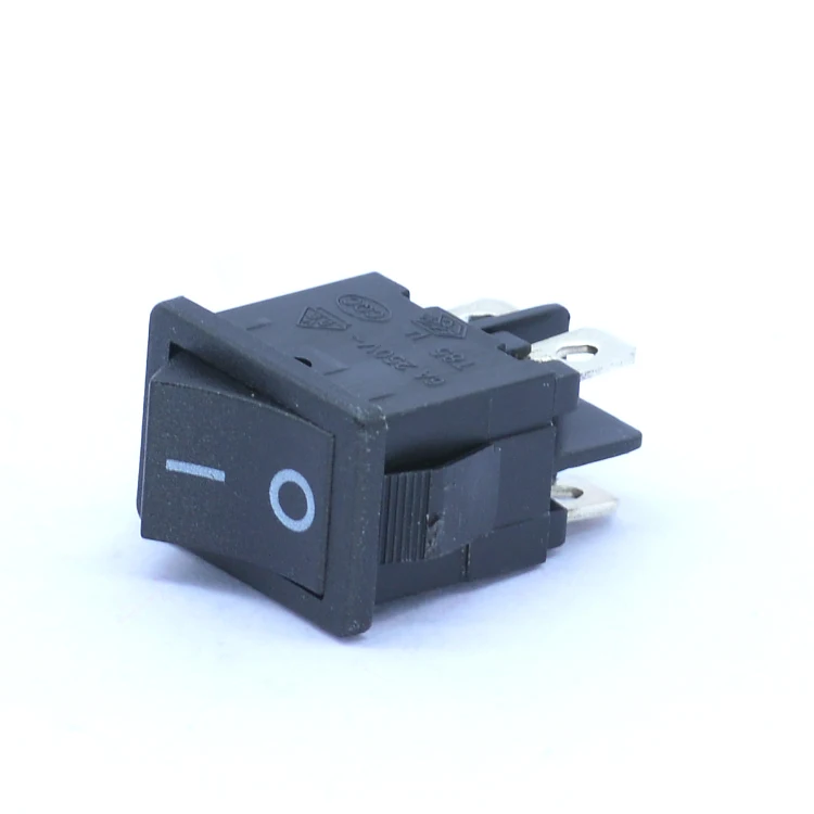 Hongju MR-6-210-C5N-BB 4 Pin Черный вкл/выкл 6A 250V квадратный клининговое оборудование Кулисный Переключатель