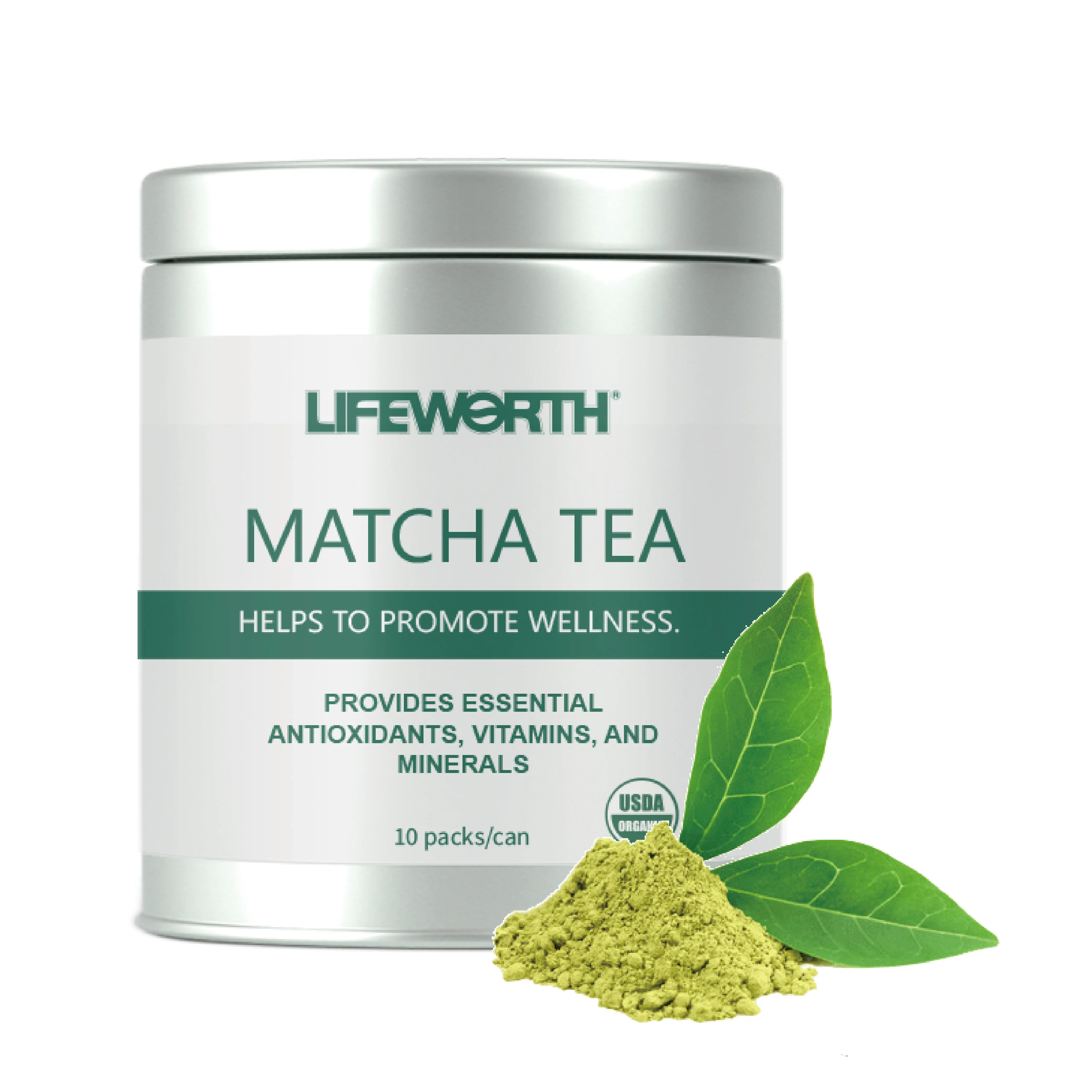 Lifeworth Great Rise Private Label Green Tea Powder Natural Organic Certificated Japanese Flavor Matcha with Free Sample