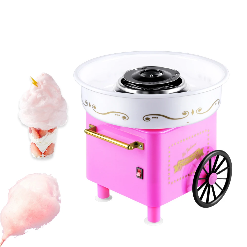 Snack Machine Popcorn Marshmallow Machine high quality mini plastic home cotton candy maker machine