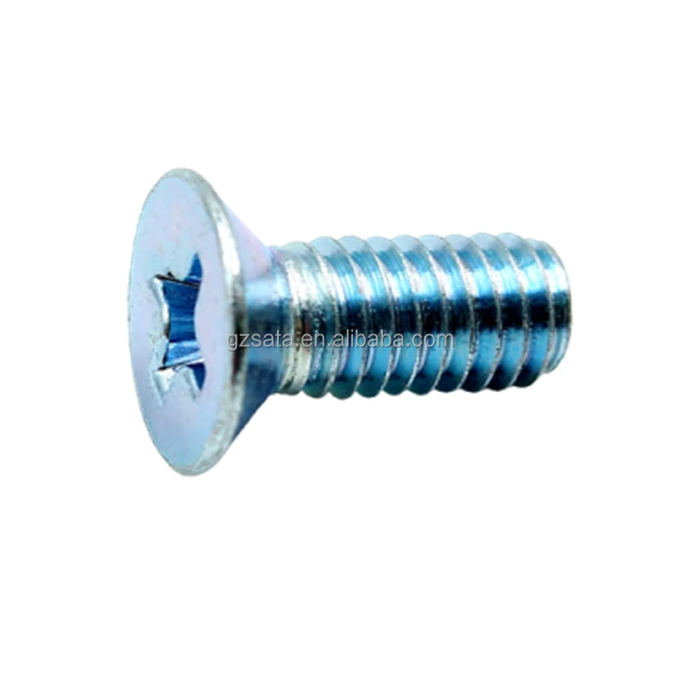 Customized Carbon Steel Galvanized Zinc Plated Flat Countersunk Head Phillips Machine Screws