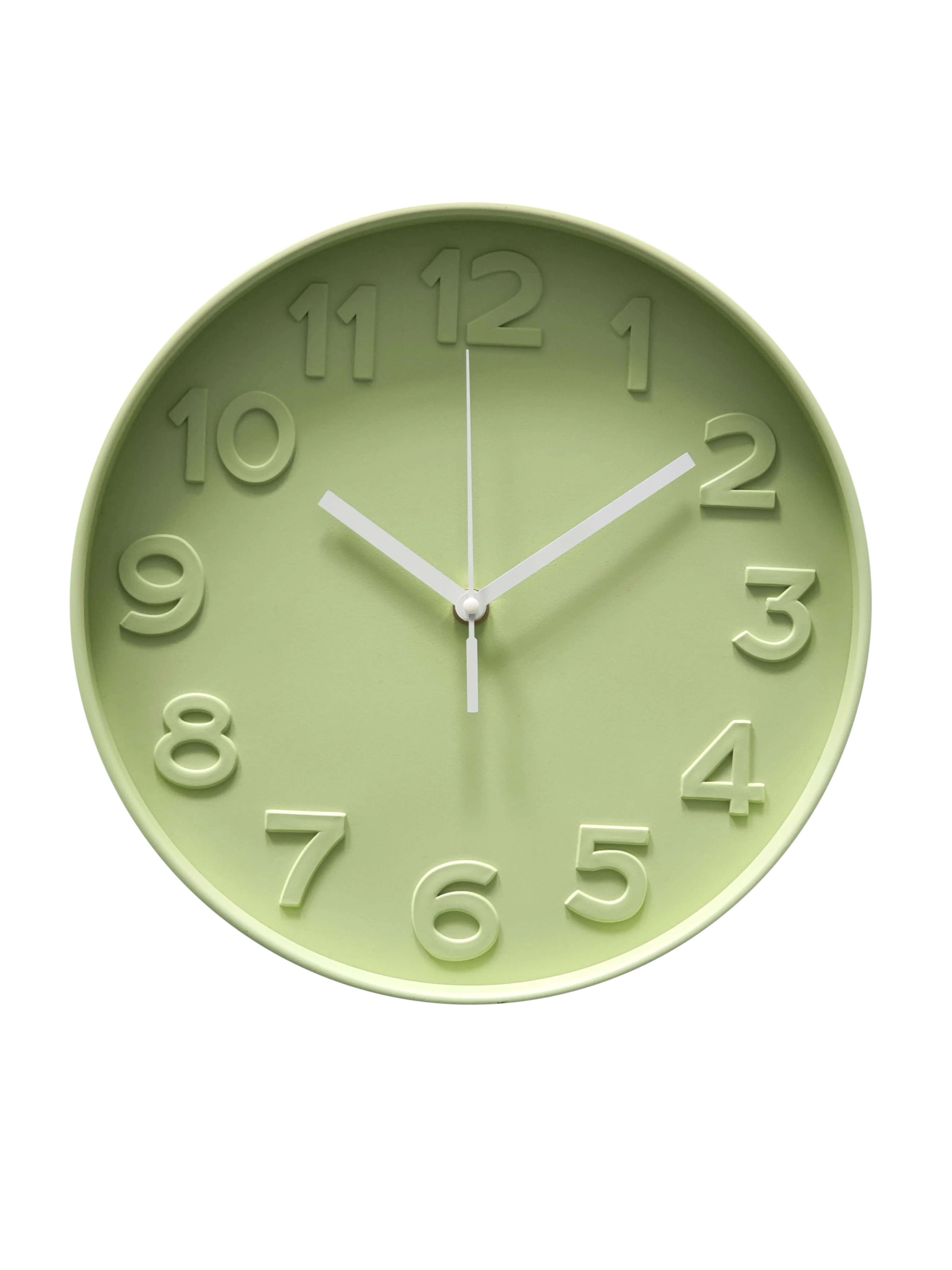 12 inch modern home decorative  gold 3D fine numbers  plastic  wall clock