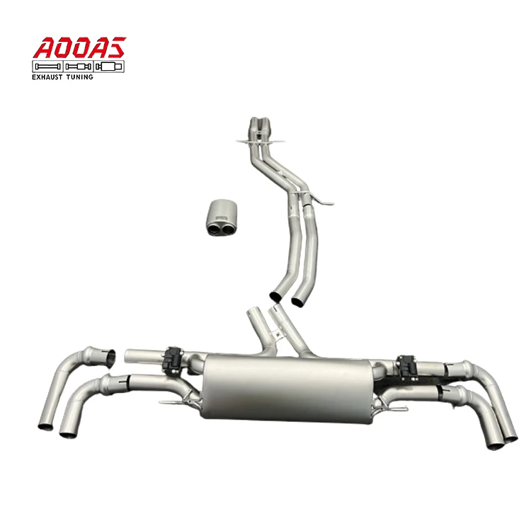 High Quality Valvetronic Catback Exhaust System For Audi RS Q8 Middle And Tail Section