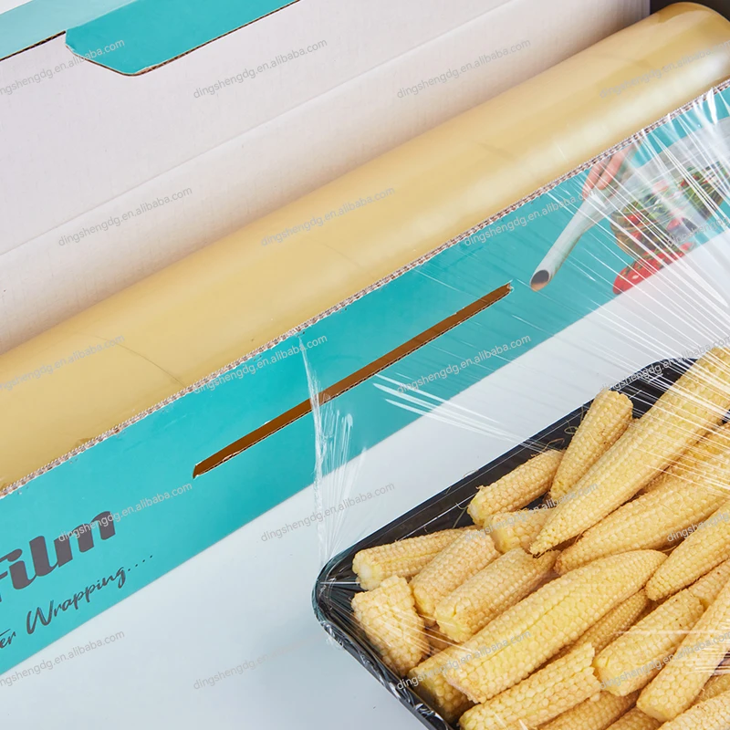Customized Biodegradable PLA Cling Film Eco-Friendly Food Grade Compostable Wrap on Roll