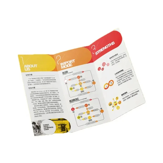 Factory Customized Printing Advertising Brochure Flyer Printing Leaflet Printing Booklet
