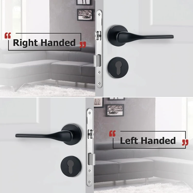 High Quality Door Handle Lock Indoor Outdoor Leverset Lock Zinc Alloy Lever Handle Lockset