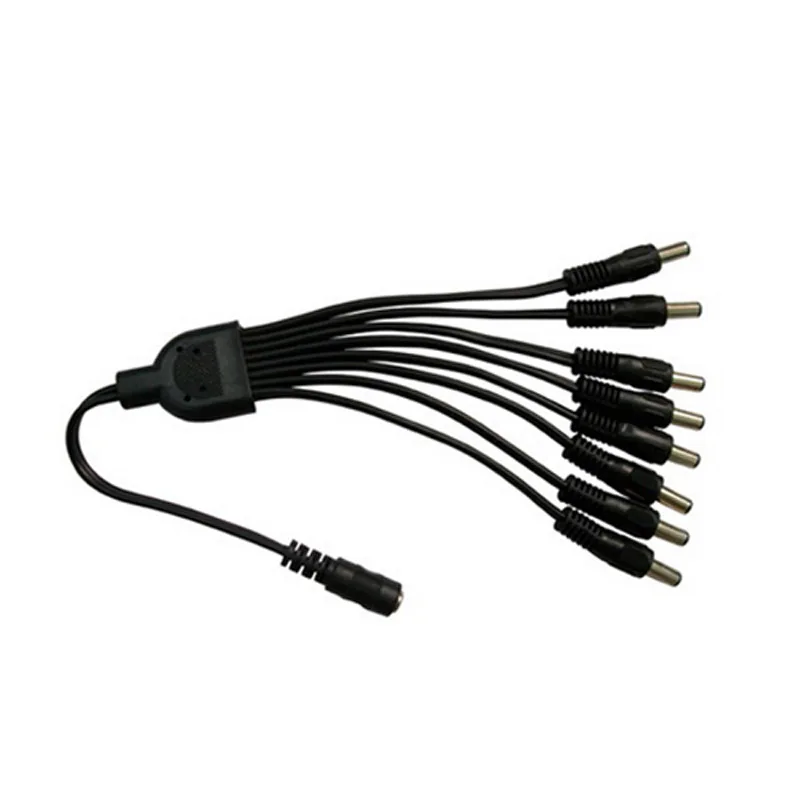 20AWG 1 до 8 способ питания постоянного тока привести разветвитель кабеля для камер видеонаблюдения (SP1-8H)