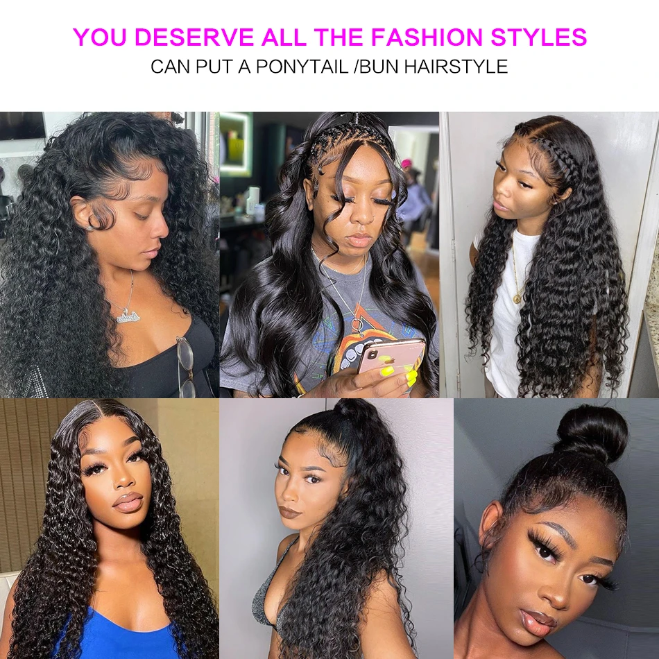 Cheap Brazilian Hair Hd Lace Frontal Wig Natural color Kinky Curly Full Lace Human Hair Wig 360 Lace Front Wig For Black Women