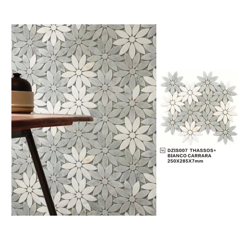 Best Price Luxury stone mosaic with flower pattern for backsplash stone mosaic for wall and floor decoration