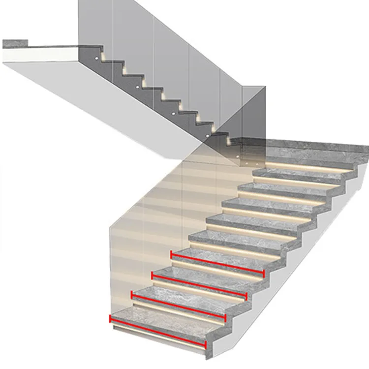Stair light step light double white step main wire led ic wall running strip controller stair light kit