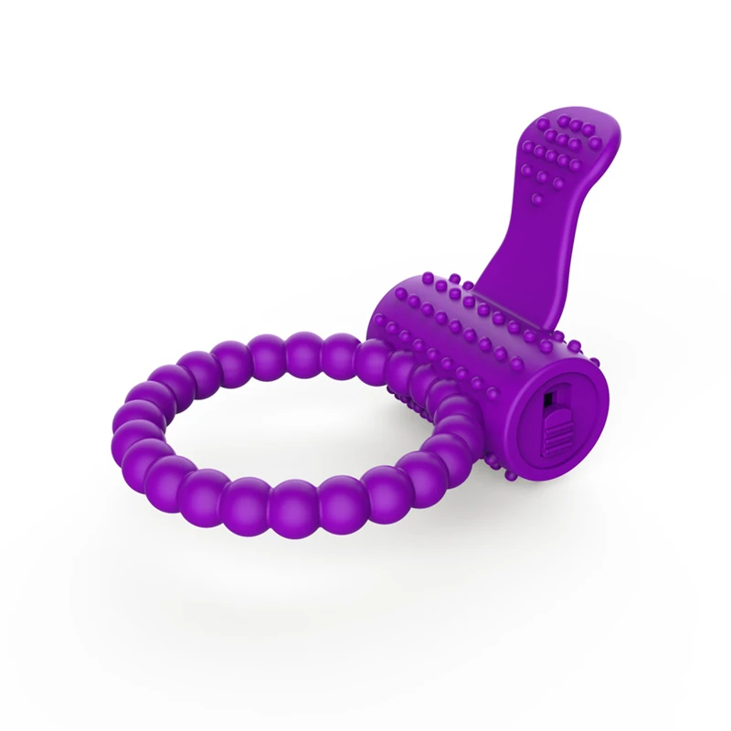 Strong Vibration Cock Penis Ring Vibrator Silicone Tongue Rubber Male Products Delay Ejaculation Cock Ring For Men Adult Sex Toy