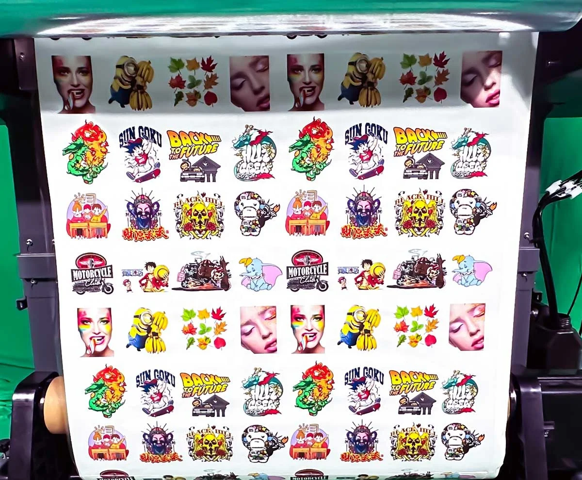 Roll to Roll UV DTF Printer 60cm Width Label Sticker Cup Wraps Printing Machine with I3200 Heads DTF UV LED Lamp Dryer Printer